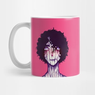 aesthetic colorful spooky girl  animebreadcrumbs Mug